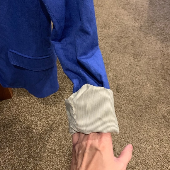 J Crew Blue linen jacket - Picture 5 of 6